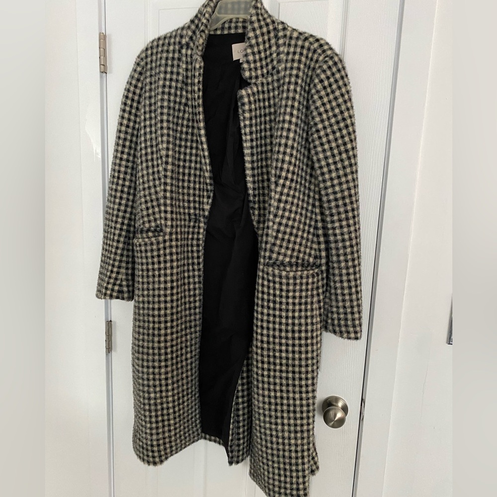 Ann Taylor Checked Coat - Picture 5 of 5